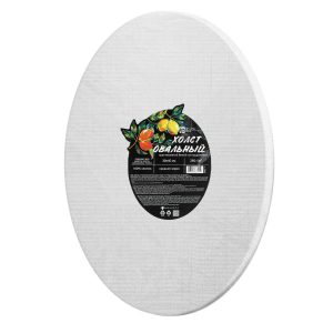 Холст 30х40см на подрамнике овальный Лимоны