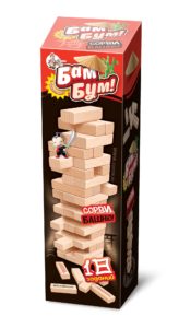 Игра из дерева Бам-Бум, Падающая башня с Фантами