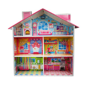 Кукольный трехэтажный домик быстрой сборки «Усадьба» Серия Dream House