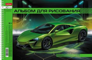 Альбом для рисования 40л спираль Автопанорама