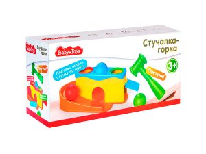 Игра Сортер с молотком и шариками 2в1