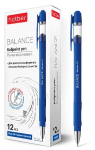 Ручка шариковая 1мм BALANCE soft ink Синяя