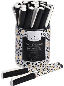 Ручка масляная 0,7мм синяя 24шт MONOCHROME FAUVISM DOUBLE SOFT