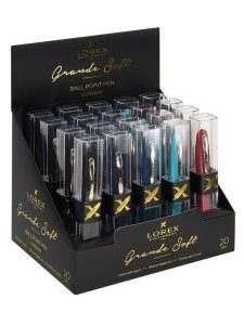 Ручка масляная 0,7мм синяя 20шт Grande Soft