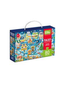 Пазлы 80эл на внимательность Зимняя деревня