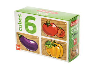 Кубики 6шт Овощи (без обклейки)