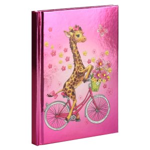 Записная книжка А6 80л 7БЦ Жираф и цветы