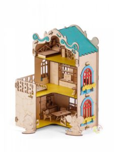 Сборная модель Тутси  «Домик Сыровара» (дерево, мебель и фигурки в комплекте)