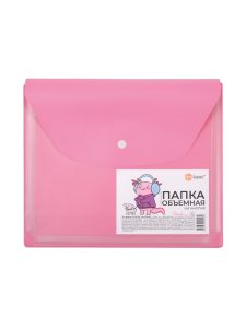 Папка А5 пластиковая на кнопке Аксолотль