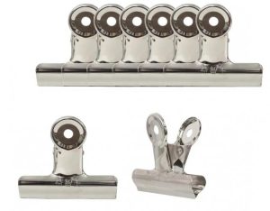 Зажим для бумаг 75мм серебристый (бульдог)