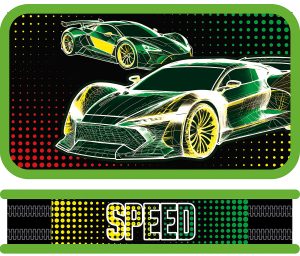 Пенал 2 отделения большой 190/105 SPEED CLUB