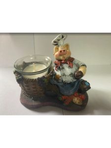 Подсвечник «Свинка» 14см