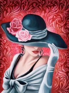 Алмазная мозаика 40х50см 5D Леди