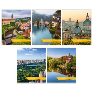 Тетрадь 48л линия Города мира, ассорти