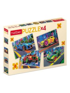 Пазлы 4в1 Неоновый драйв