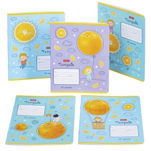 Тетрадь 18л клетка На апельсиновой планете 10шт/5 дизайнов