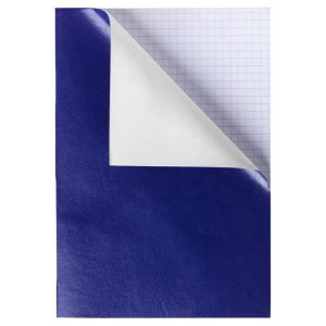 Тетрадь А4 96л клетка обложка бумвинил синяя