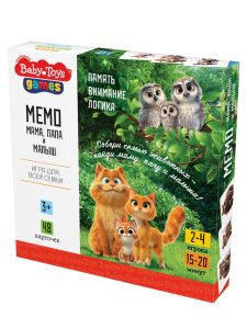 Игра Мемо Мама, папа и малыш